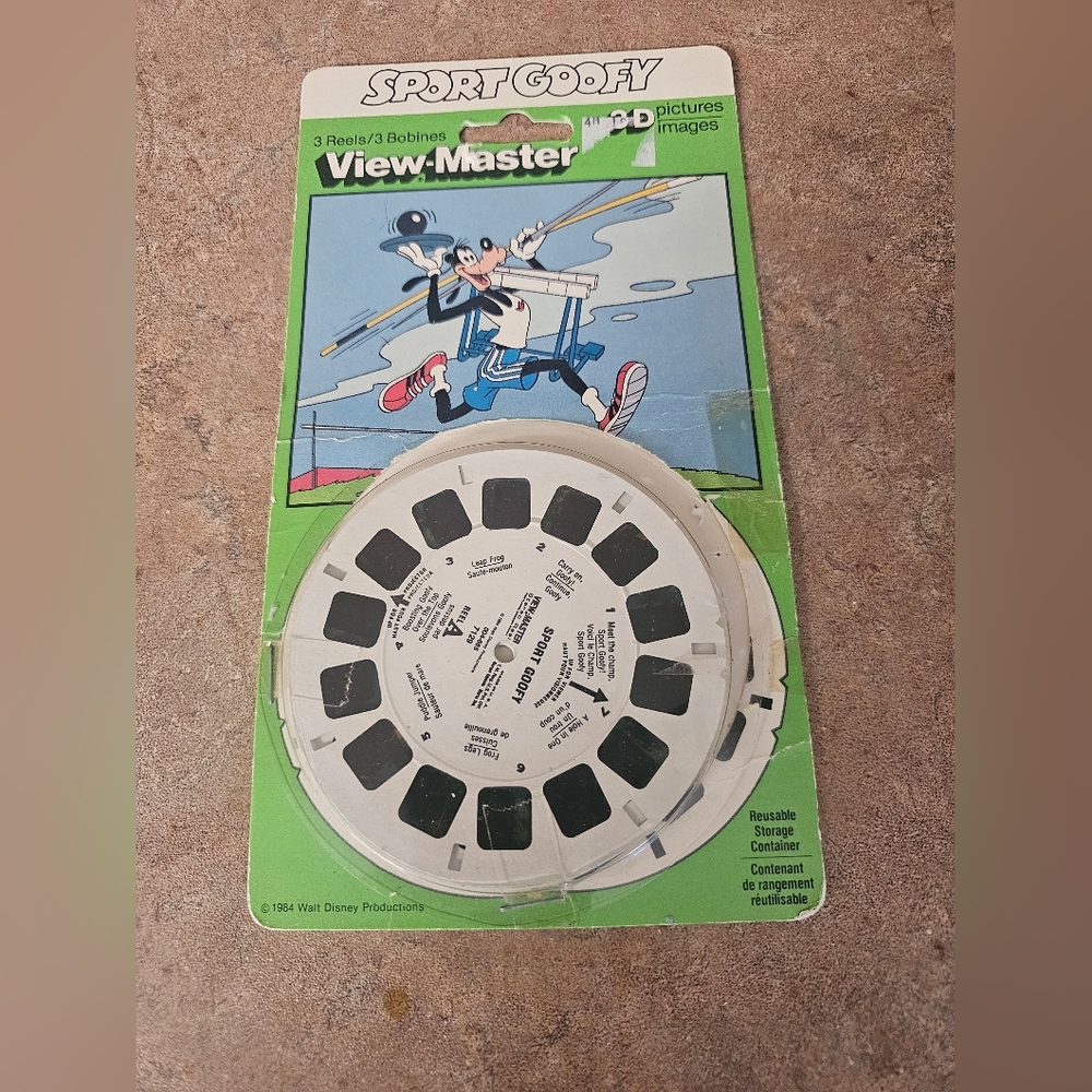 Vintage 1984 View Master 3D Sport Goofy